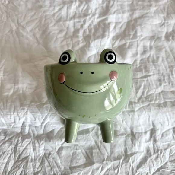 Green Frog Ceramic Trinket Dish - Picture 5 of 9